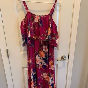 Pinkblush Floral Maxi Dress